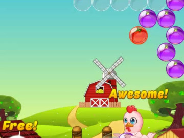 Bubble Shooter Chicken