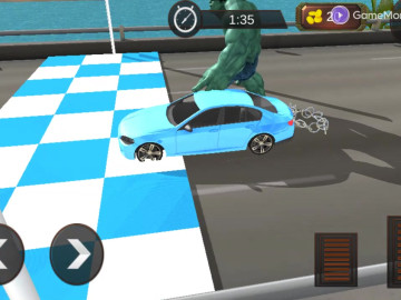 Chained Car vs Hulk Game