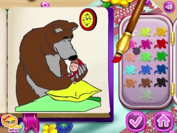 Masha and the Bear Coloring Book