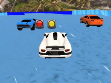 Water Slide Car Stunt Racing Game 3D